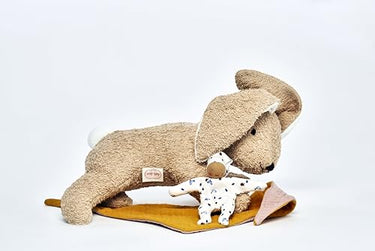 Käthe Kruse Holly Hase Liegend – Weiches Kuscheltier aus Baumwollfrottee, Oeko-TEX 100 Zertifiziert, Mit Mini-Püppchen, Für Kinder Ab 0 Monaten im Sale